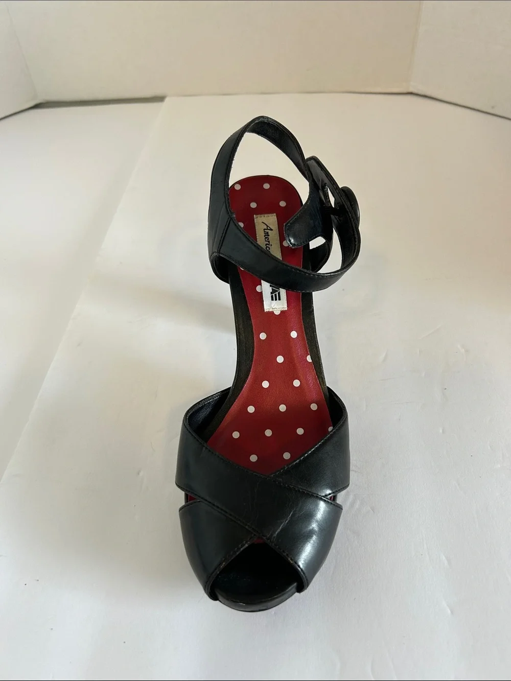 American Eagle Outfitters Black Peep-Toe Heeled Sandals BLACK KENLEY